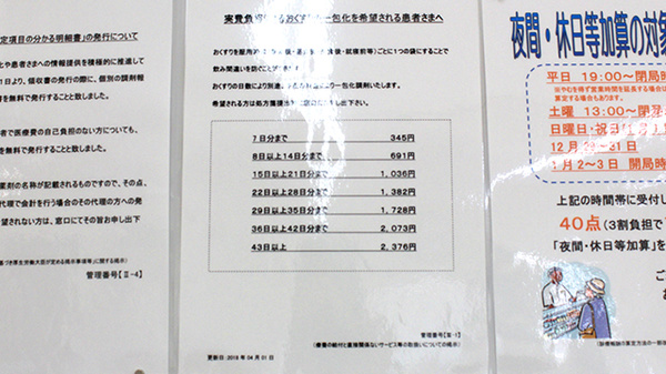 薬局くすりの福太郎　筑波学園店の一包化対応