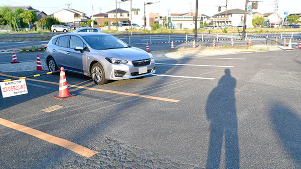 岡薬局田中店の駐車場