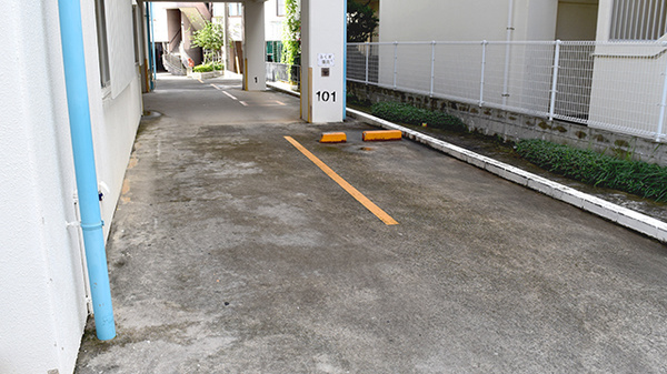 ふくぎ薬局の駐車場