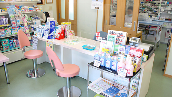 善進堂薬局の受付/カウンター