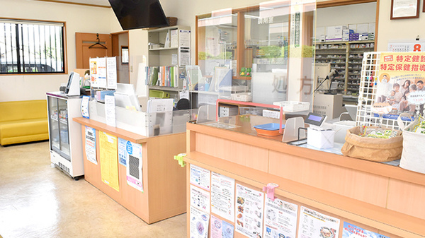 ささゆり薬局ひるかわ店の受付/カウンター
