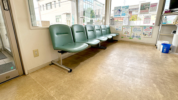 マイはーと薬局の待合スペース