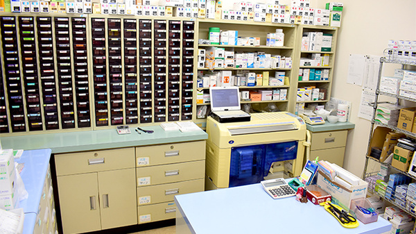 おぐりす薬局の調剤室