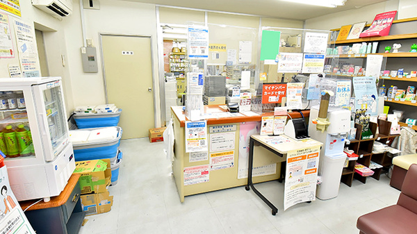 ふたば薬局の受付/カウンター