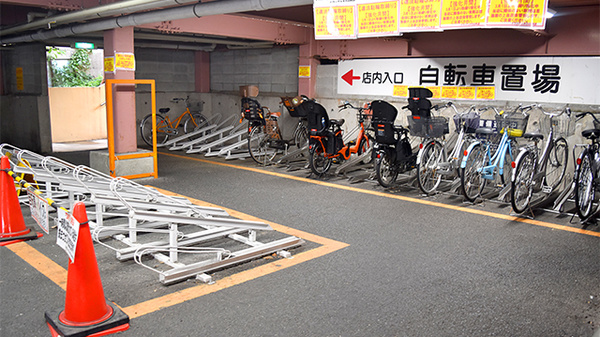 ユタカ薬局　山科の駐輪場