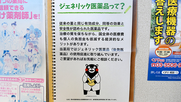 元町薬局のジェネリック対応