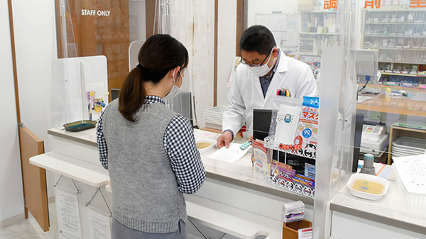 水前寺ごふく薬局の服薬指導対応