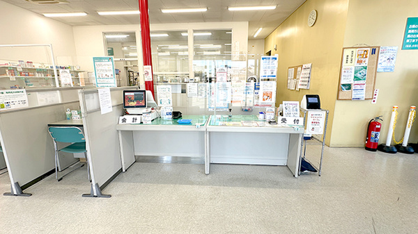 笠懸中央薬局の受付/カウンター