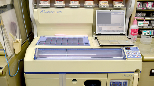 くるみ薬局駅家店の調剤器具