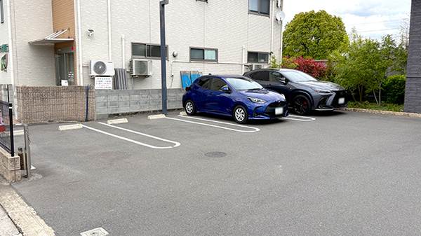 サラダ薬局の駐車場