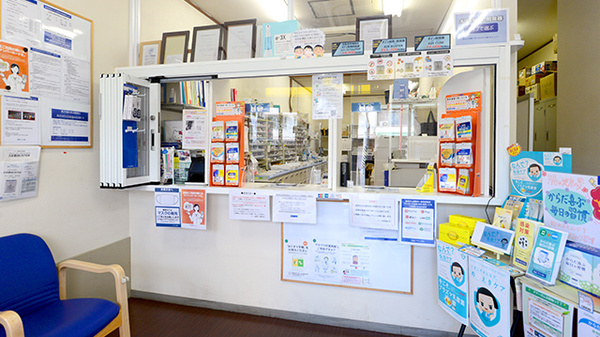 ハート薬局海岸店の受付/カウンター