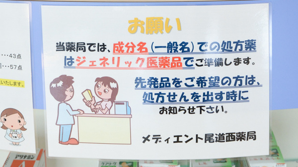 メディエント尾道西薬局のジェネリック対応