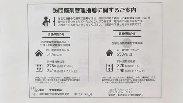 すずらん調剤薬局の在宅対応