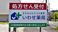 いわせ薬局の看板