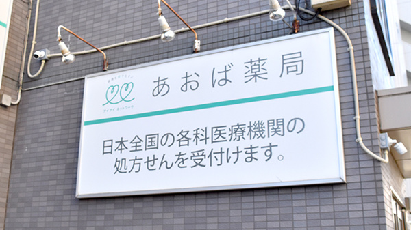 あおば薬局の看板