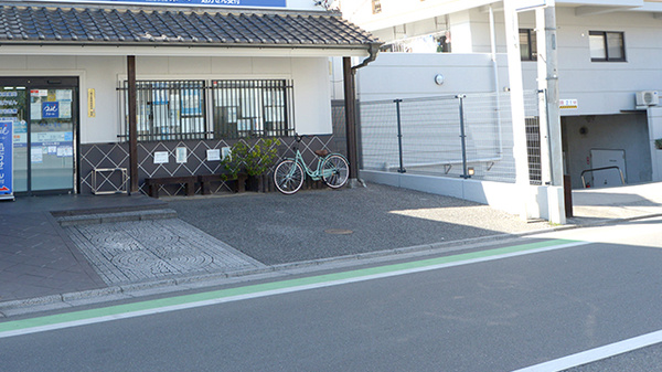 クオール薬局川越店の駐輪場
