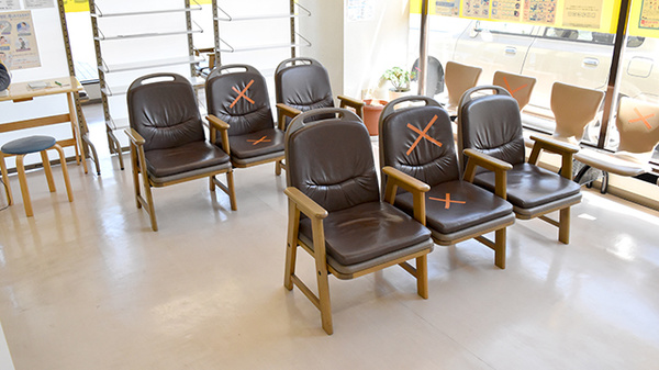 株式会社　ことぶき薬局の待合スペース