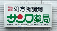サンワ薬局の看板