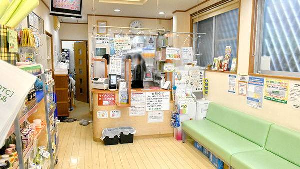 わかば薬局　桶川店の受付/カウンター