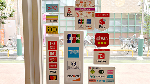 クレカ/電子マネー/スマホ決済対応