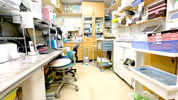 大袋新田薬局の調剤室