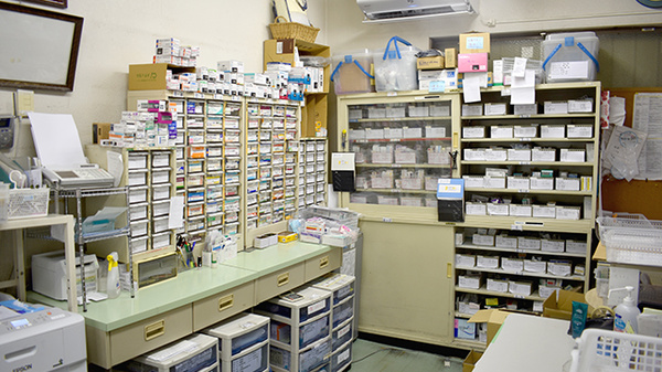 芝調剤薬局の調剤室