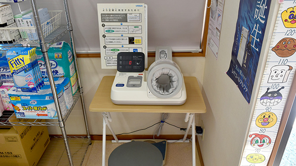 ナカニシ薬局の血圧計