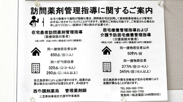 西条調剤薬局の在宅対応
