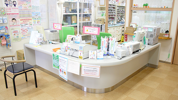 エイブル薬局みのり店の受付/カウンター