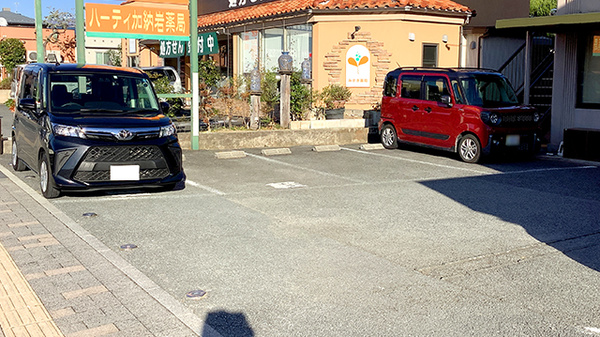 ハーティ加納岩薬局の駐車場