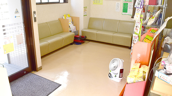 ゾウさんのはな通り薬局の待合スペース