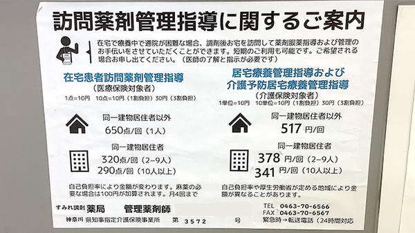 すみれ調剤薬局大磯店の在宅対応