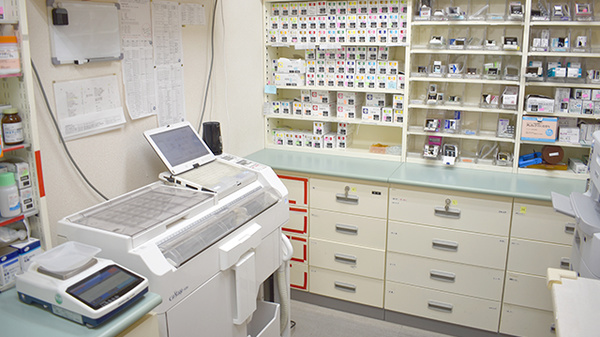 まごころ薬局都筑店の調剤室