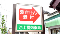 シフト池上調剤薬局の看板