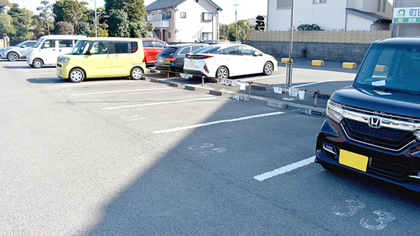 有限会社平本薬局の駐車場