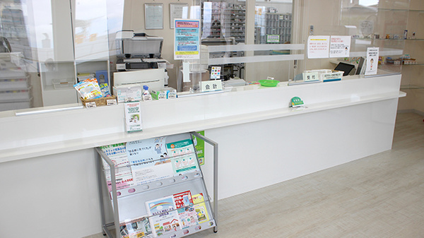 あい薬局田面木店の受付/カウンター