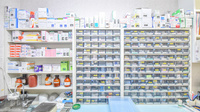 ハート調剤薬局安原店の薬棚