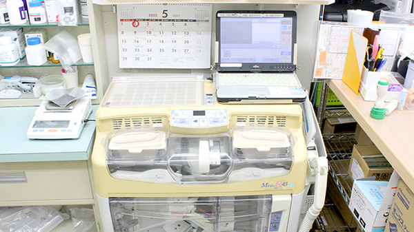 セントラル薬局末広店の調剤器具