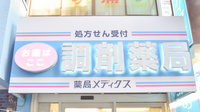 薬局メディクス 柏店の看板