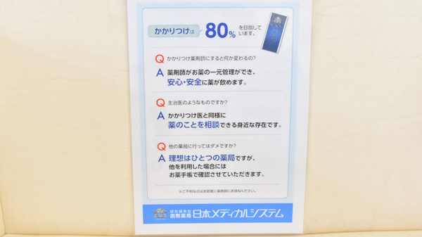 薬局漢方閣 東金店のかかりつけ薬局対応