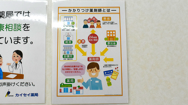 天満カイセイ薬局のかかりつけ薬局対応