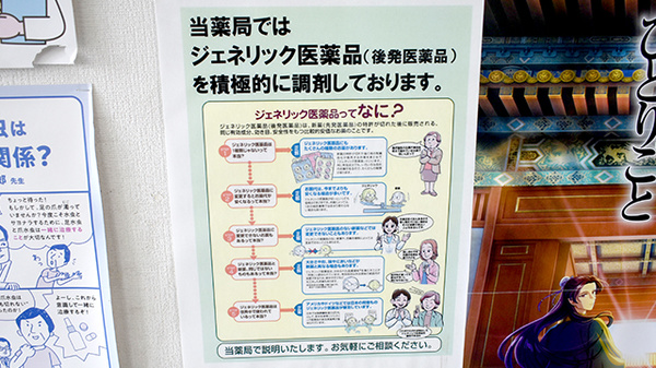 ワタナベ薬局　葛原店のジェネリック対応
