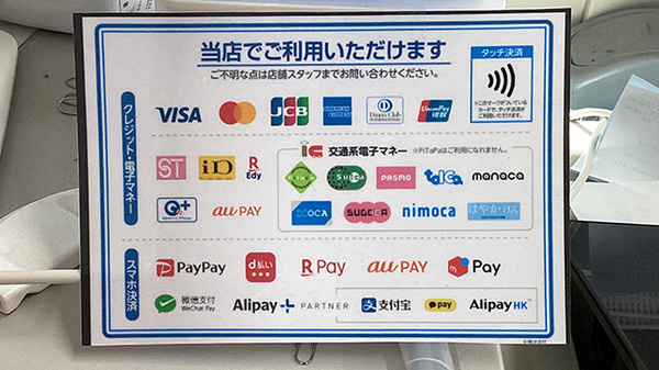 薬局トモズ下井草店のクレカ/電子マネー/スマホ決済対応