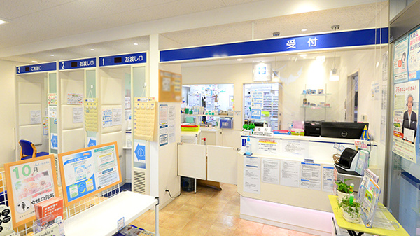 クオール薬局田沢湖店の受付/カウンター