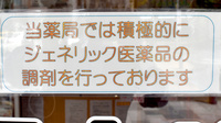 ウイン調剤　みなみ通り薬局のジェネリック対応