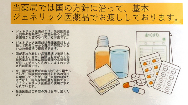 森の薬局のジェネリック対応