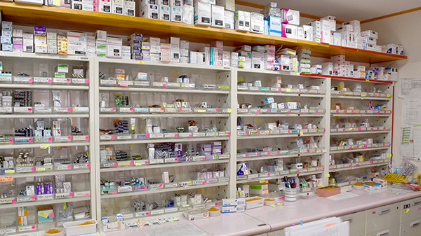 ウイン調剤薬局高崎店の薬棚