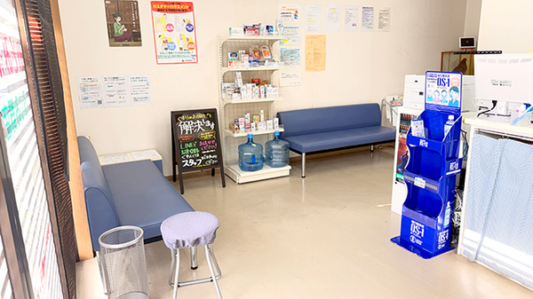 のぞみ薬局ふじみ野店の待合スペース
