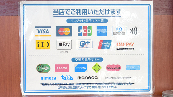 薬局トモズ新高円寺店のクレカ/電子マネー/スマホ決済対応