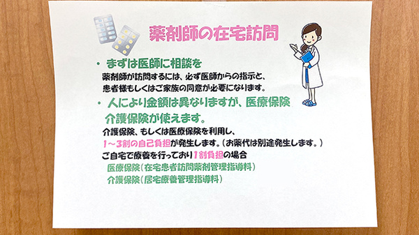 ミキ薬局日暮里店の在宅対応